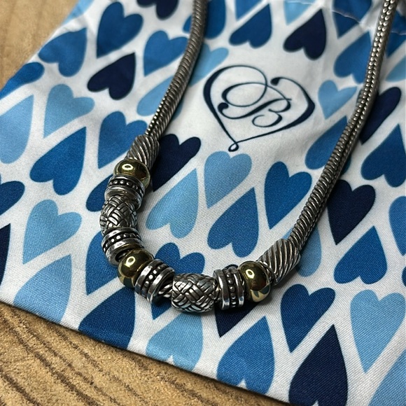 Brighton Silver & Gold Travis Necklace with Charms Beads - Picture 2 of 8